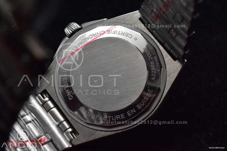 GMT Automatic BLS Chronomat on Dial 40mm Factory 1:1 Bracelet Grey Edition 529 Best A Breitling SS SoftTouch 1011
